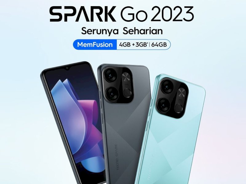 Tecno Spark Go 2023. @Jejakfakta/Tecno Indonesia 