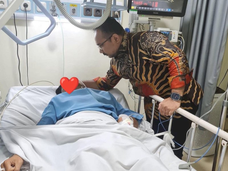 Cristalino David Ozora yang terbaring tak berdaya setelah dianiaya Mario Dandy Satriyo. Dok. Instagram @gusyaqut.