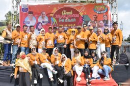 Ratusan Alumni SMP Bajeng Ikut Jalan Santai