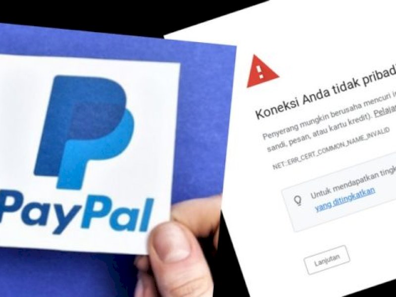 Pemblokiran platfrom PayPal oleh Kominfo tanpa pemberitahuan ke pengguna. @Jejakfakta/ist.