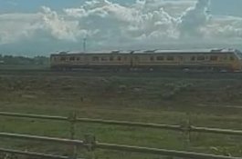 Kereta Api Sulsel Tabrak Sapi, Puluhan Penumpang Anak SD Turun Darurat ke Sawah 