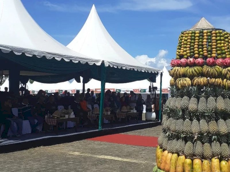 Semarak Horti Ceria (Setia) yang diadakan oleh Dinas Tanaman Pangan Hortikultura dan Perkebunan Prov. Sulsel dan PKK se-Sulsel di Makassar, Rabu (22/03/2023). @Jejakfakta/Ira Krisanti Wulandari