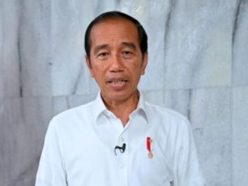 Presiden RI Joko Widodo (Jokowi) di Lanud Hasanuddin, Maros, Kamis (30/3/23) petang.