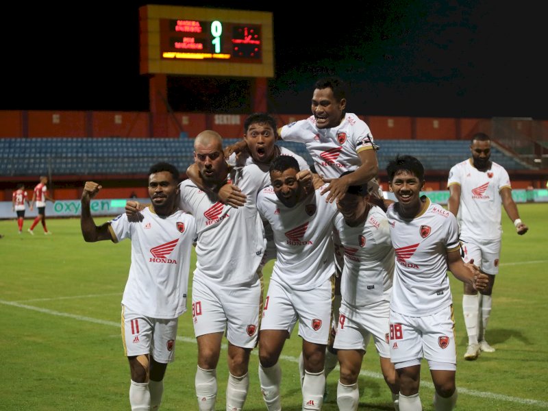 Pemain PSM Makassar saat merayakan kemenangan pada laga Liga 1 2022/2023. @Jejakfakta/dok. PSM Makassar