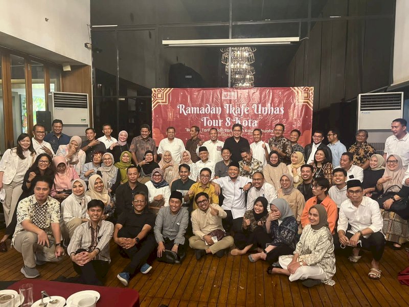 Buka puasa bersama Ramadan Ikafe Unhas Toor 8 Kota di Hotel Atlet Century, Selasa (4/4/2023). @Jejakfakta/dok Ikafe Unhas