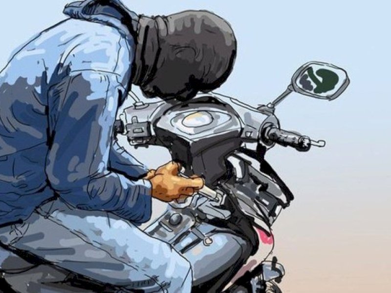 Ilustrasi curanmor. Seorang pemuda di Makassar gasak 6 motor dalam sebulan