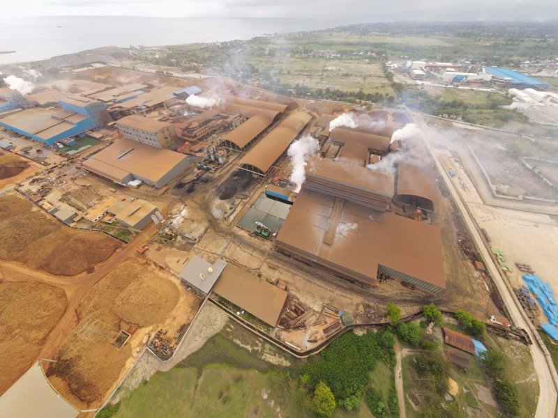 Perusahaan PT Huadi Nickel-Alloy Indonesia (HNI). @Jejakfakta/dok Walhi Sulsel