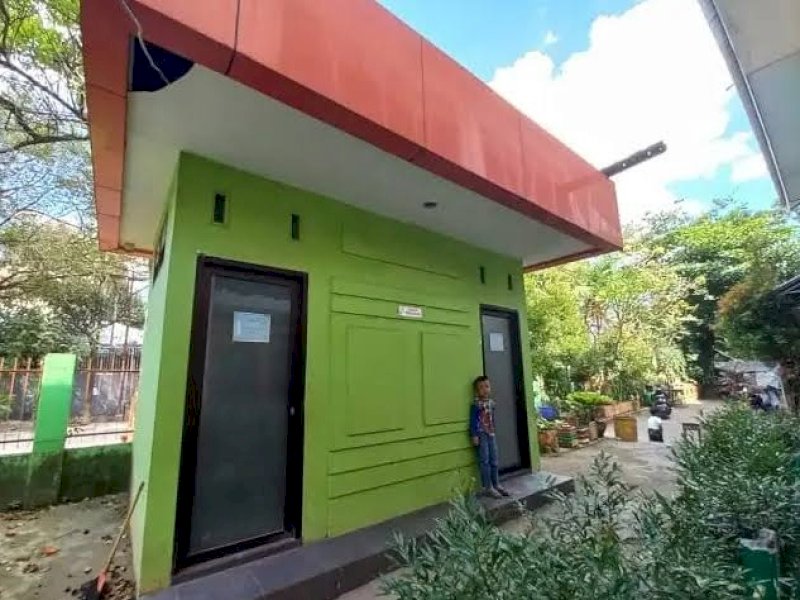 Salah satu smart toilet atau toilet pintar Dinas Pendidikan Kota Makassar di lingkungan sekolah.