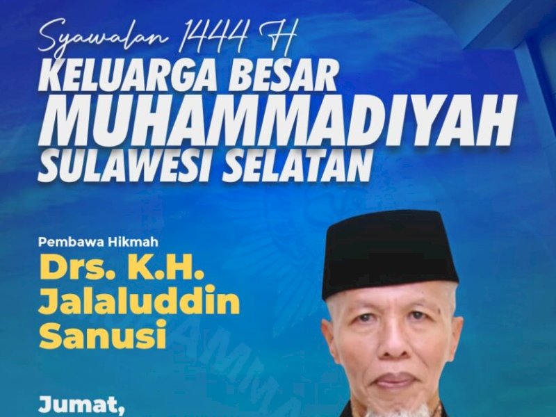 Silaturahmi Idul Fitri atau Syawalan 1444 H, di Balai Sidang Muktamar, Kampus Unismuh Makassar, Jl. Sultan Alauddin, Jumat (28/04/2023). 