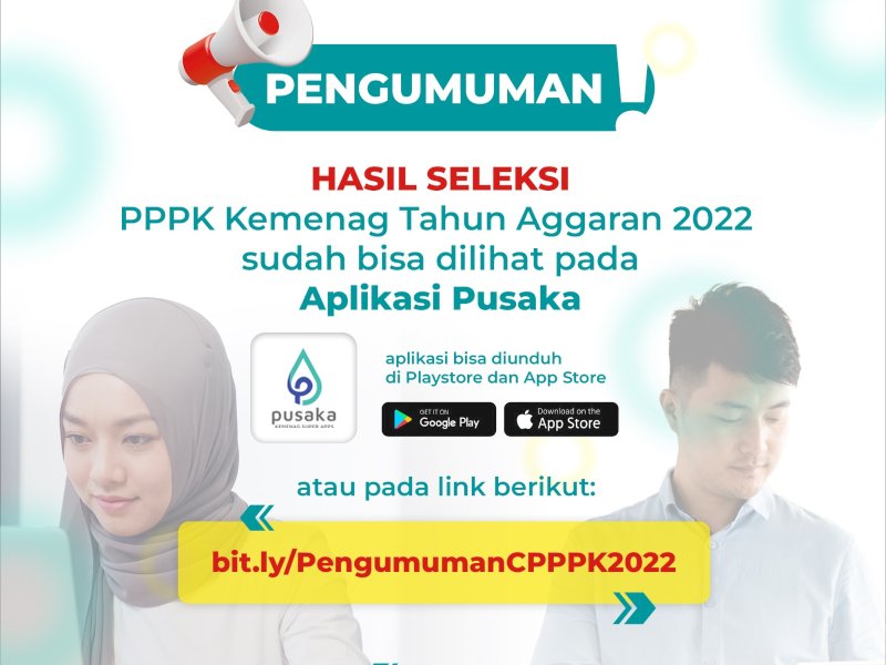 Pengumuman hasil seleksi PPPK Kemenag Tahun Anggaran 2022. @Jejakfakta/dok Kemenag