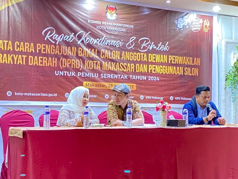 Komisi Pemilihan Umum (KPU) Kota Makassar buka pendaftaran Bacaleg mulai besok tanggal 1 Mei - 14 Mei 2023. @Jejakfakta/Atri