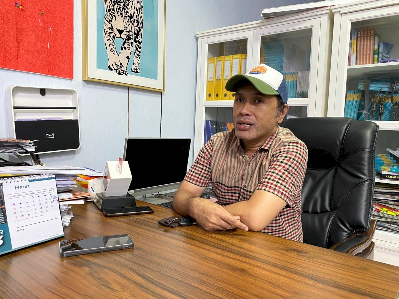 Komisioner KPU Makassar Gunawan Mashar. @Jejakfakta/Atri