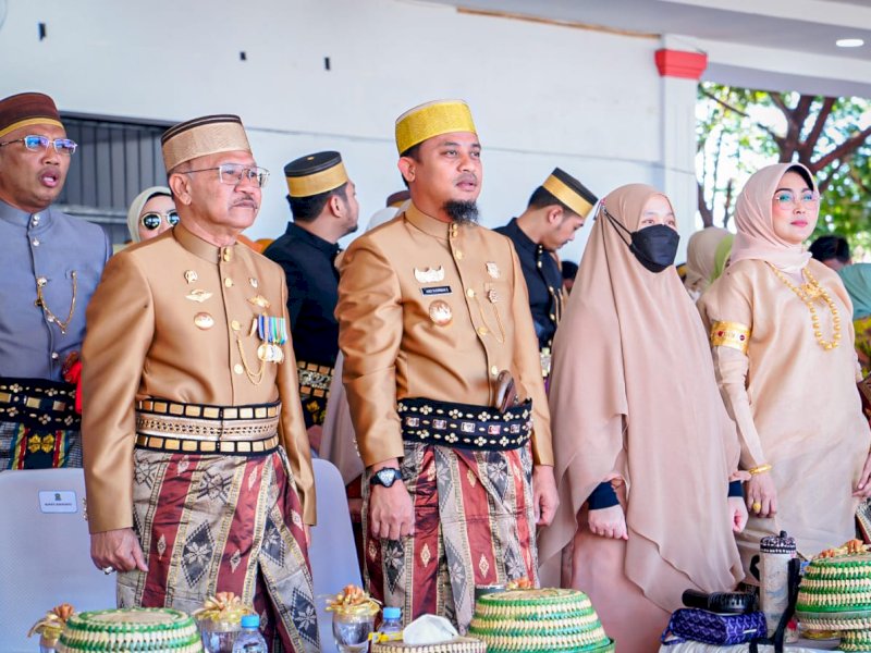 Gubernur Andi Sudirman dalam acara 160 Tahun Kabupaten Jeneponto di Lapangan Passamaturukang, Kabupaten Jeneponto, Senin (1/5/2023) kemarin. @Jejakfakta/ Pemprov Sulsel