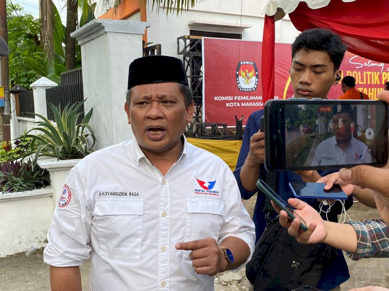 Syamsuddin Raga, salah satu kader Perindo yang juga anggota DPRD Makassar menuding partainya jual beli nomor urut. @Jejakfakta/Atri