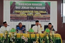 52 JCH Tana Toraja dan Toraja Utara Antusias Ikuti Manasik Haji, Ali Yafid: Luruskan ki' Niat ta'