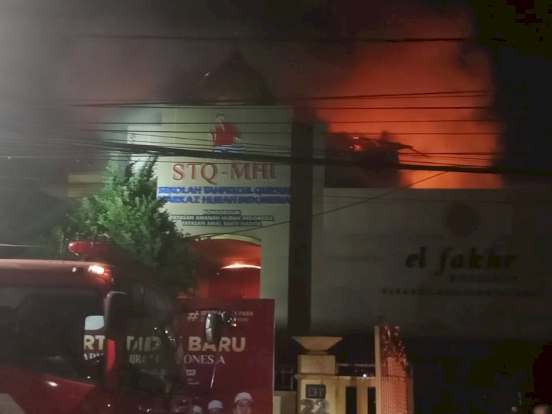 Rumah Tahfidzul Qur'an di Jalan Hertasning Makassar, Rupanya Sudah Beberapa Kali Tertimpa Kebakaran. Foto : Samsir/Ist