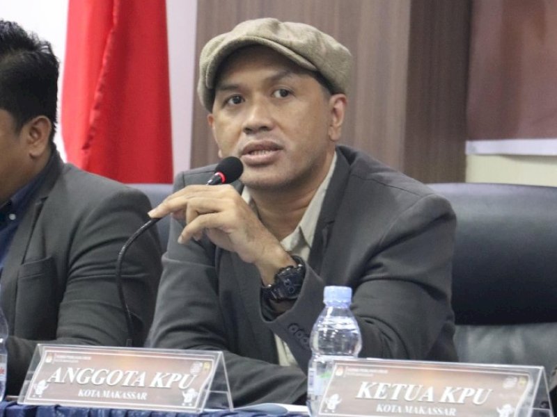 Anggota KPU Makassar Divisi Teknis Penyelenggaraan, Gunawan Mashar. @Jejakfakta/dok. istimawa 