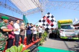 70 Truk Dilepas Gubernur Sulsel Salurkan Program Mandiri Benih Tahap 3