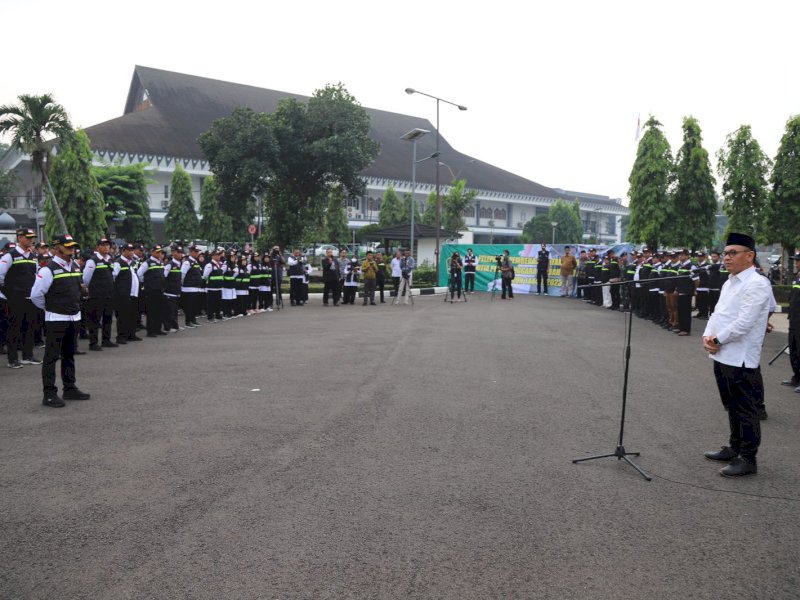 Sebanyak 489 Petugas Penyelenggara Ibadah Haji (PPIH) Arab Saudi diberangkatkan hari ini, Sabtu (20/5/2023). @Jejakfakta/dok. Kemenag