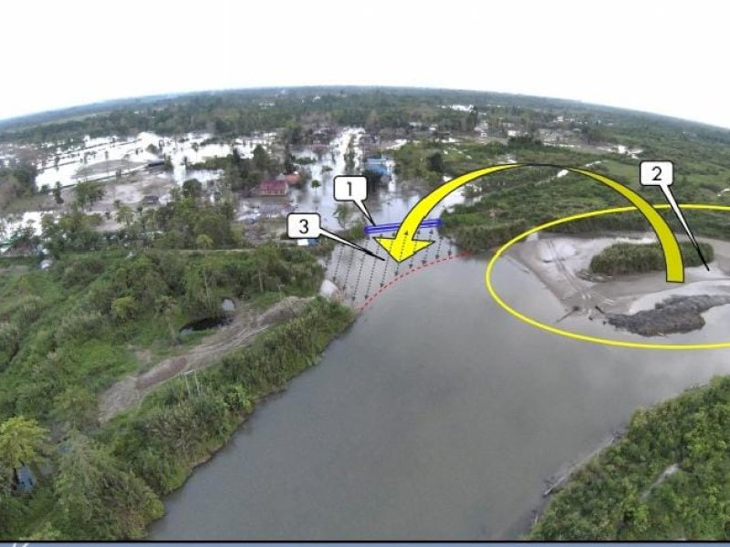 BBWS Pompengan Jeneberang melakukan normalisasi secara berkala Sungai Rongkong, Baebunta Selatan, Kabupaten Luwu Utara. @Jejakfakta/dok. Humas Pemprov Sulsel
