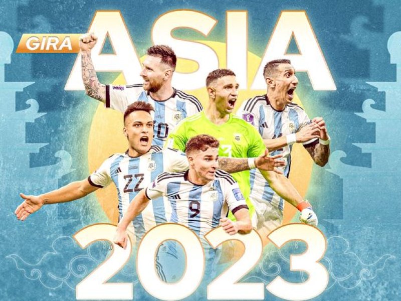 Unggahan timnas Argentina terkait agenda FIFA Matchday bulan Juni 2023. @Jejakfakta/ dok. twitter/@Argentina