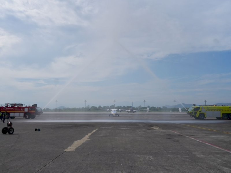 Peluncuran penerbangan perdana Susi Air rute Makassar-Masamba Lutra-Sorowako, di Makassar, Senin,(22/5/2023). @Jejakfakta/dok. Humas Pemprov Sulsel
