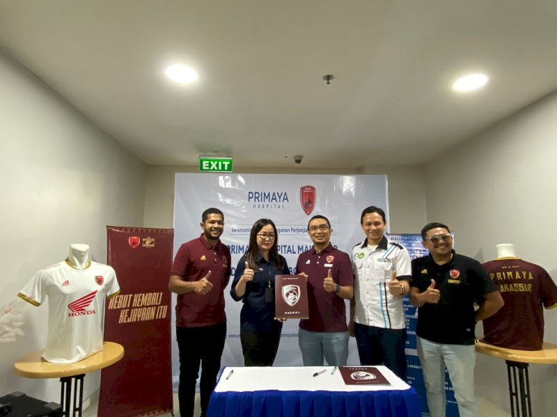 PSM Makassar menggandeng Primaya Hospital sebagai medical partner di Liga 1 2023/2024. @Jejakfakta/dok. PSM Makassar