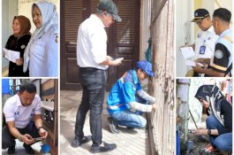 Para Direksi PDAM Makassar Sapa Pelanggan dan Sosialisasi Pembayaran Online