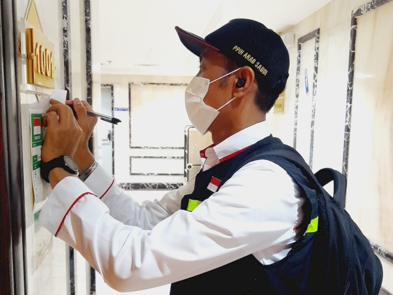 Penyelenggara Ibadah Haji (PPIH) Arab Saudi meninjau lokasi dan fasilitas akomodasi. @Jejakfakta/dok. Kemenag  