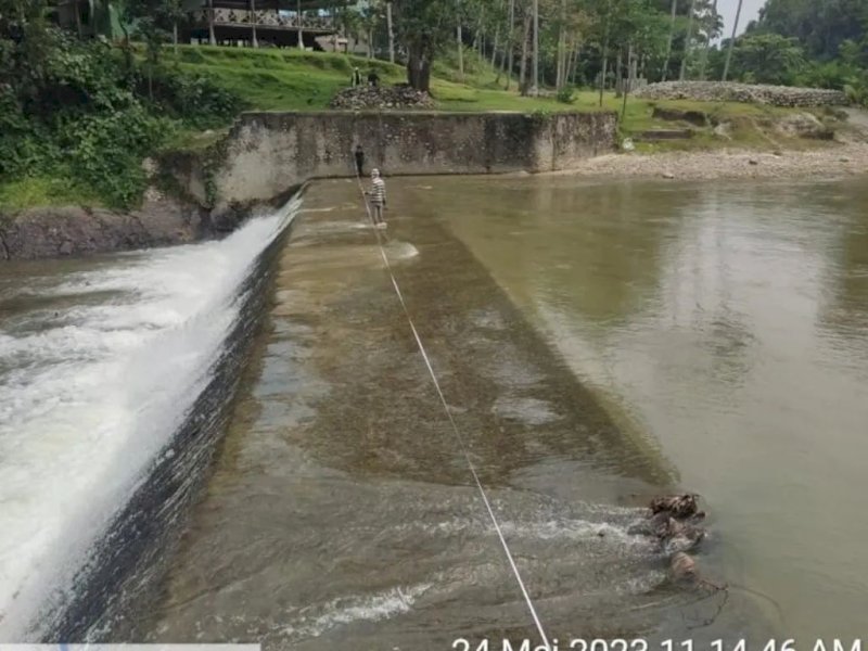 Pemprov Sulsel melakukan penanganan terhadap rehabilitasi Daerah Irigasi (DI) Kuri-Kuri Kasimbi, di Kabupaten Luwu Utara yang rusak pasca banjir bandang 2021. @Jejakfakta/dok. Humas Pemprov Sulsel