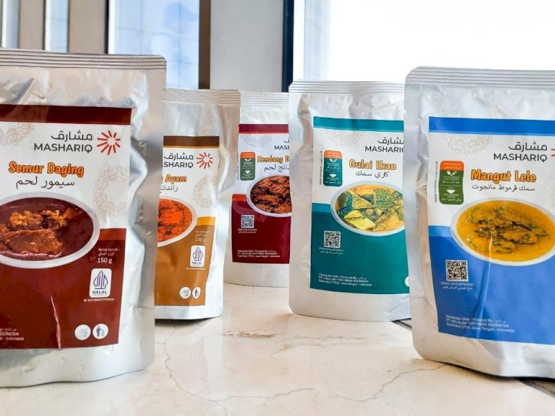 Menu-menu makanan Indonesia yang disiapkan untuk jemaah haji Indonesia ke fase puncak haji 2023 di Arafah &ndash; Muzdalifah &ndash; Mina (Armina). (dok.Kemenag RI).