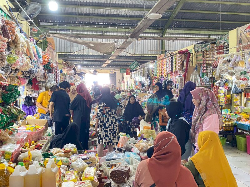 Situasi di Pasar Tramo, Kecamatan Turikale, Kabupaten Maros, Sulawesi Selatan, Rabu (21/6/2023). (Dok Atry/jejakfakta)