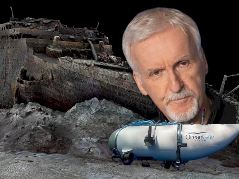 Bangkai kapal RMS Titanic, James Cameron (sutradara film Titanic) dan kapal selam wisata Titan OceanGate. 