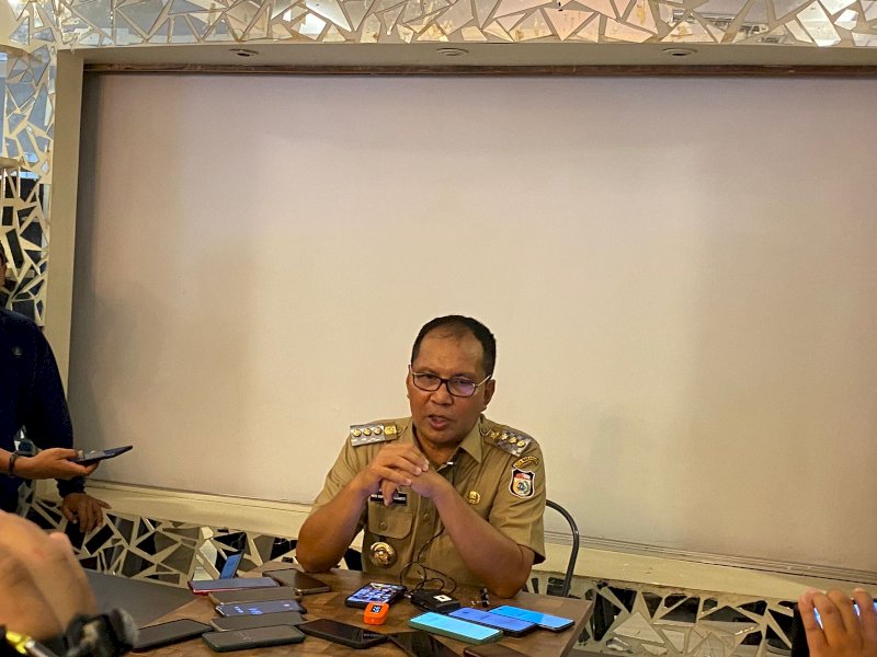 Moh Ramdan Pomanto saat memberikan keterangan kepada wartawan terkait pengunduran dirinya dari Partai NaDem di Makassar, Senin (3/7/2023). @Jejakfakta/Atri