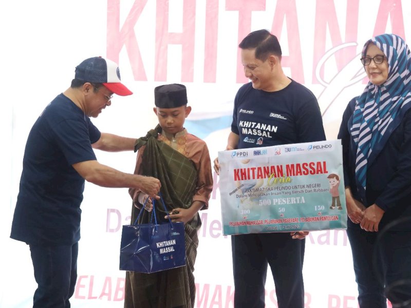PPDI Pelindo Gelar Khitanan Massal, Ciptakan Insan Bersih dan Rabbani. Foto : Pelindo