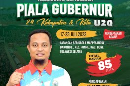 Total Hadiah Rp85 Juta, Dispora Sulsel Gelar Kejuaraan Sepak Bola Piala Gubernur U20
