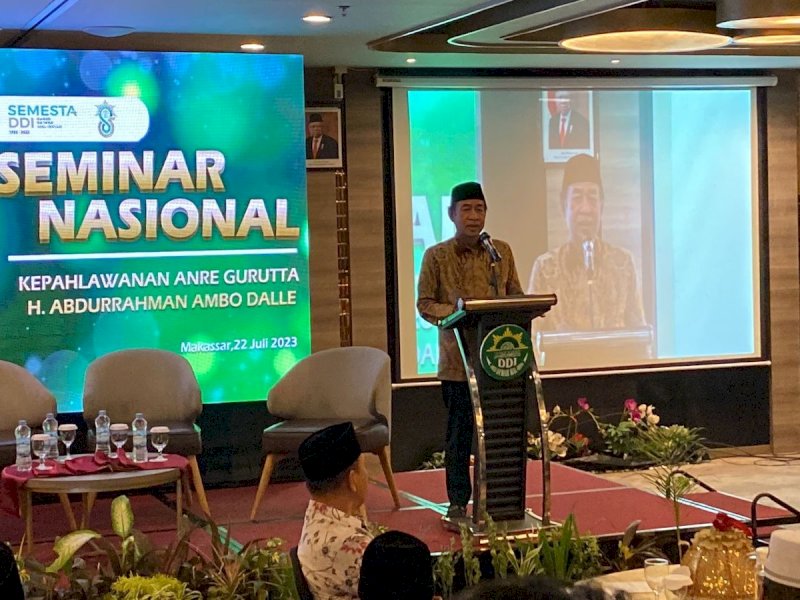 Ketua Komisi VIII DPR RI, Ashabul Kahfi mendukung ulama kharismatik DDI AGH Ambo Dalle menjadi Pahlawan Nasional, di Makassar, Sabtu (22/07/2023). @Jejakfakta/Samsir