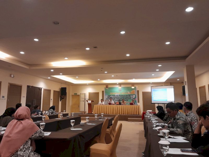 Pengurus Wilayah Aliansi Masyarakat Adat Nusantara (AMAN) Sulsel menegaskan DPR segera mengesahkan RUU Masyarakat Adat, Jumat (28/7/2023). @Jejakfakta/Atri