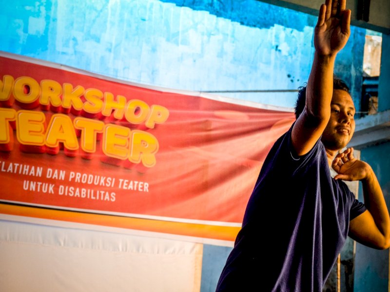 Sepuluh teman disabilitas bakal pentas teater di Gedung Kesenian Societeit De Harmonie Sulsel, Jl. Riburane, Kota Makassar, pada 28 hingga 30 Juli 2023. @Jejakfakta/dok. istimewa