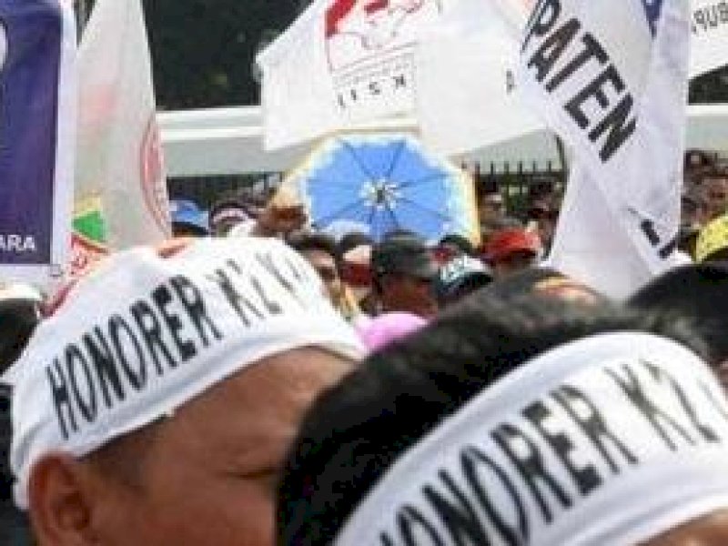 Unjuk rasa tenaga non-ASN.