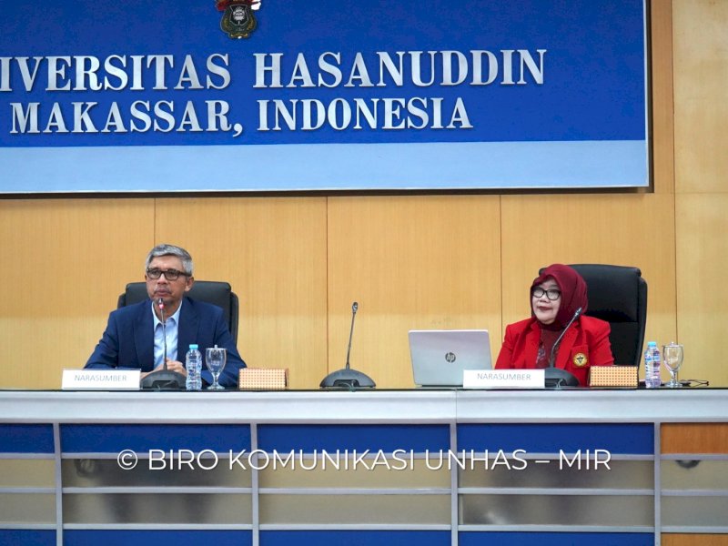 Sosialisasi whistle blowing system di Ruang Senat, Lt.2 Gedung Rektorat, Kampus Unhas Tamalanrea, Makassar, Rabu (2/8/2023).