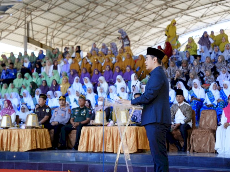 Lomba antar BKMT dibuka oleh Bupati Pangkep, Muhammad Yusran Lalogau (MYL), dihadiri Forkopimda di Tribun Citramas, Rabu (2/8/2023). @Jejakfakta/dok. Humas Pemkab Pangkep
