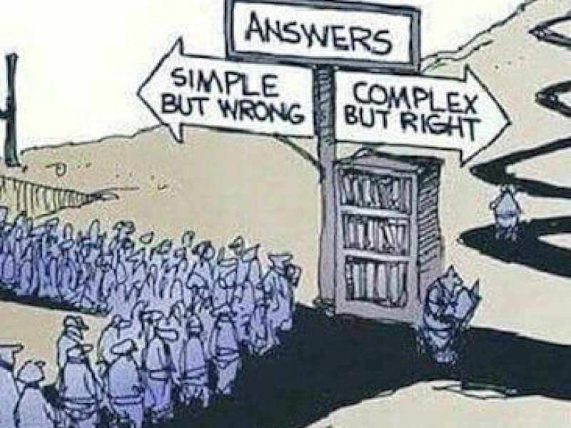 Ilustrasi post-truth (pasca-kebenaran) dan media. (Gambar: @PoliticsPunked).