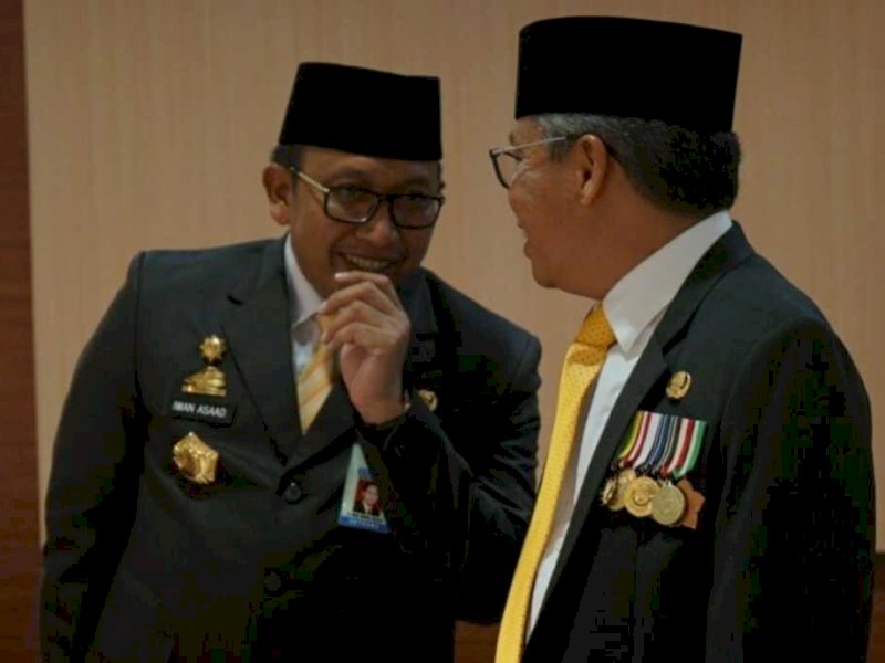 Sekda Kota Parepare, H Iwan Asaad bersama Wali Kota Parepare Taufan Pawe. @Jejakfakta/dok. Net
