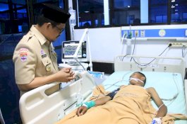 10 Korban Kecelakaan Anggota Pramuka MTs Bontomanai Bulukumba Dirawat di IGD RSUD Bulukumba  