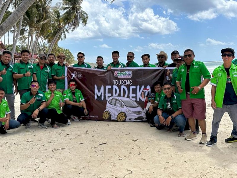 Honda Freed Owners Indonesia (HOFOS) Celebes touring ke Pantai Bira Kabupaten Bulukumba, Sulawesi Selatan, Sabtu-Minggu (19-20/8/2023). @Jejakfakta/Rahmat Hidayat