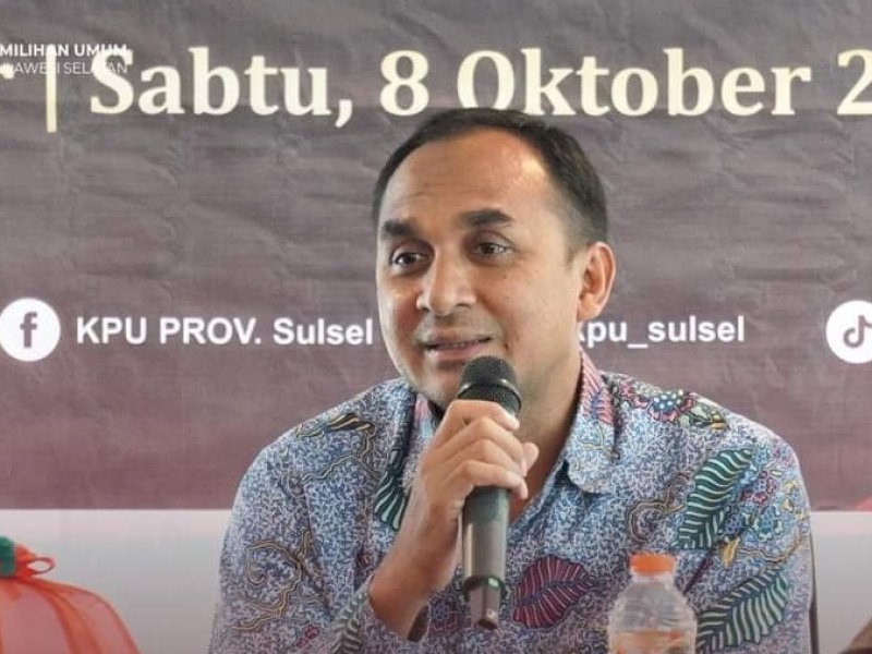 Faisal Amir memilih mundur sebagai Timsel sebelum KPU RI kembali mengumumkan hasil tanggapan masyarakat. @Jejakfakta/dok. KPU Sulsel