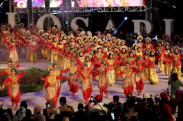 250 Penari Kolosal Siswi SMP se Kota Makassar Tampil di Pembukaan F8 2023