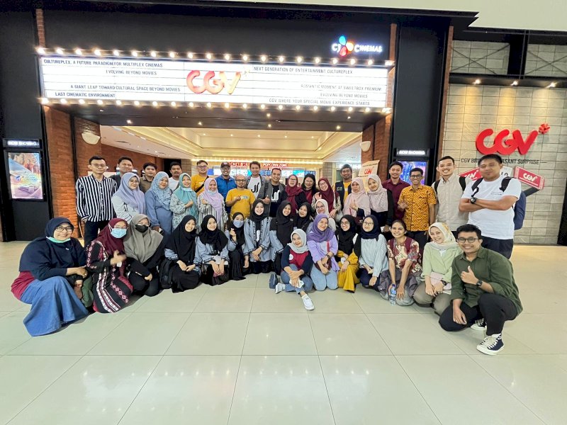 Yamali TB Sulsel merayakan ulang tahun ke-3 dimanfaatkan dengan nonton bareng di Bioskop CGV Mall Panakkukang Makassar, Kamis (24/08/2023). @Jejakfakta/dok. Istimewa