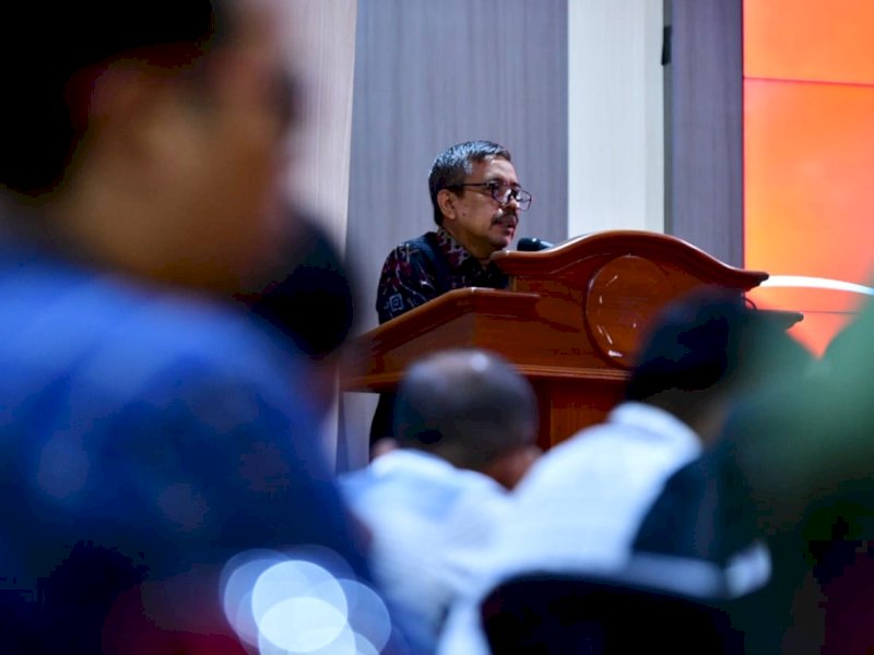 Penjabat Sekretaris Daerah Provinsi Sulsel yang diwakili Asisten I Muhammad Rasyid. @Jejakfakta/dok. Humas Pemprov Sulsel